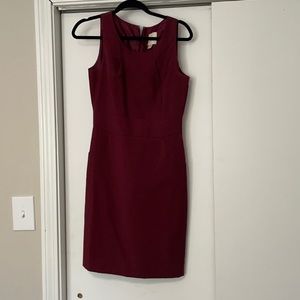 Maroon J Crew Dress